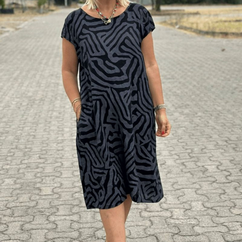 Aliesommer | Sommerkleid mit Rundhalsausschnitt