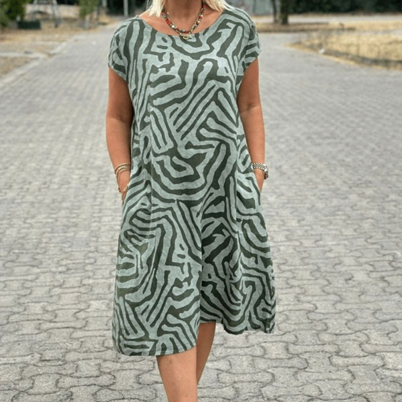 Aliesommer | Sommerkleid mit Rundhalsausschnitt
