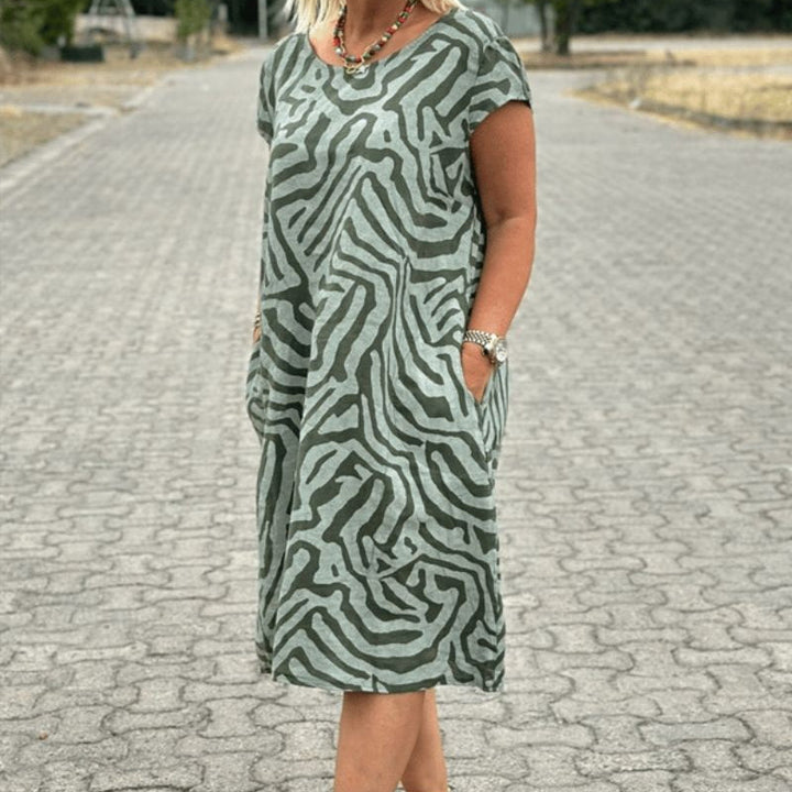 Aliesommer | Sommerkleid mit Rundhalsausschnitt