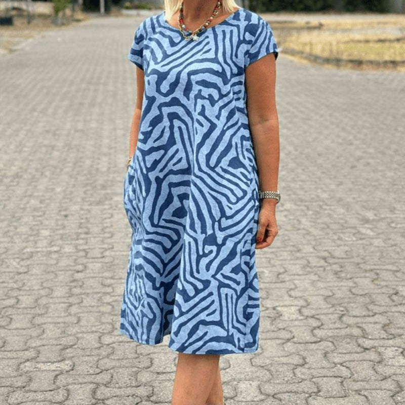 Aliesommer | Sommerkleid mit Rundhalsausschnitt