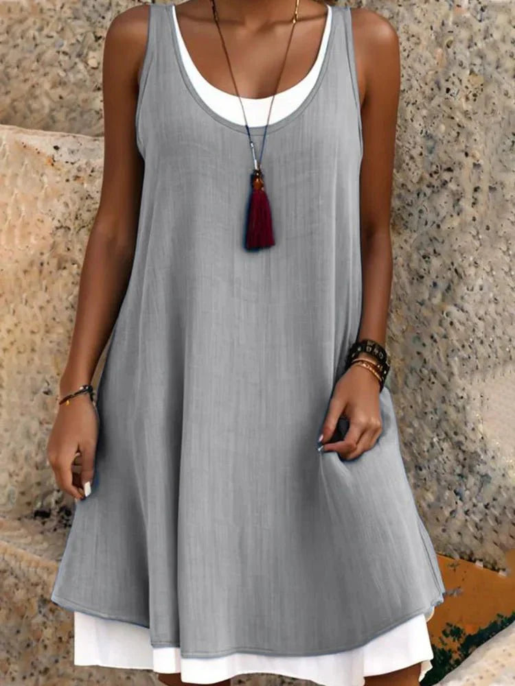 Sonnenbucht | Ärmelloses Midikleid