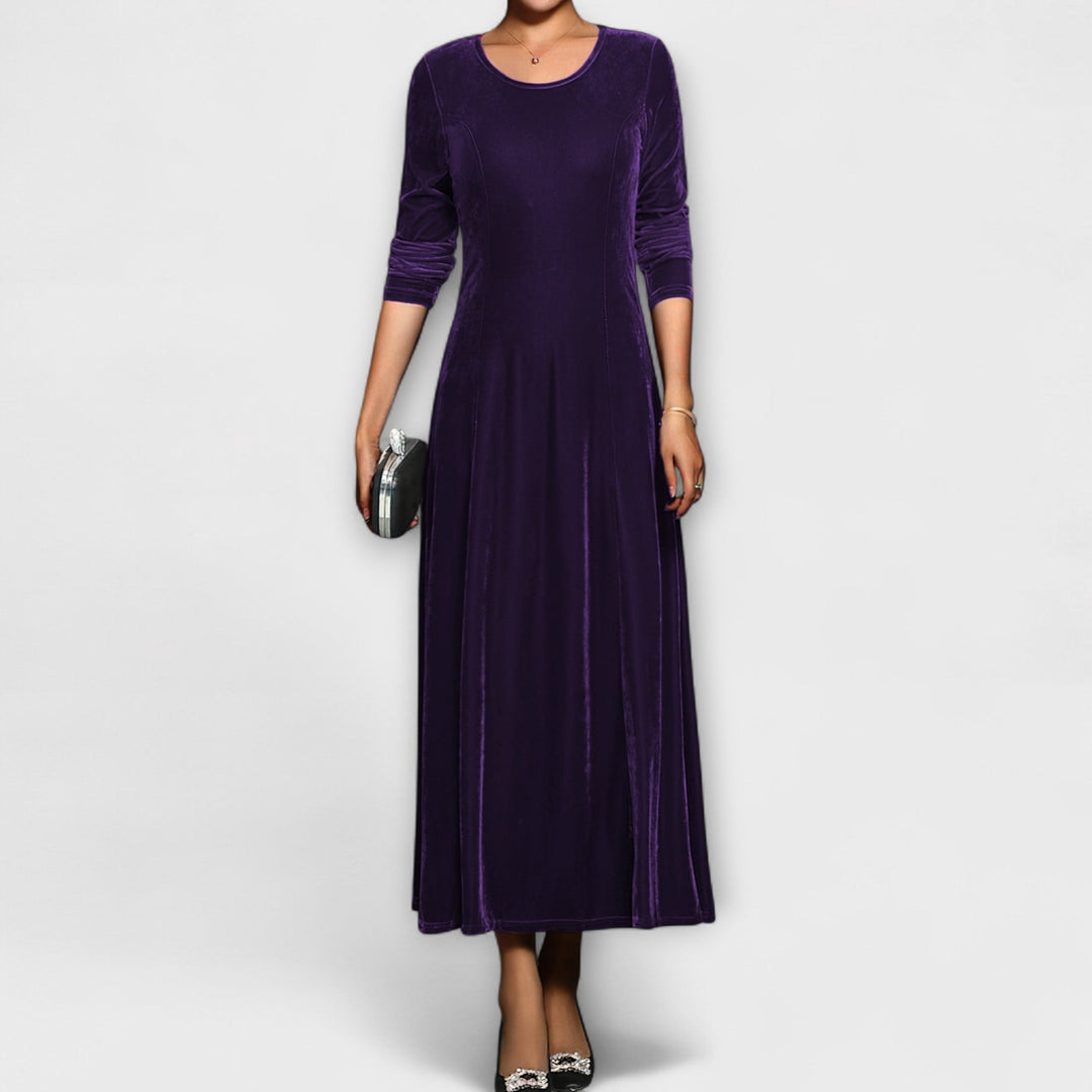 Marilousamt | Weiches Samtkleid