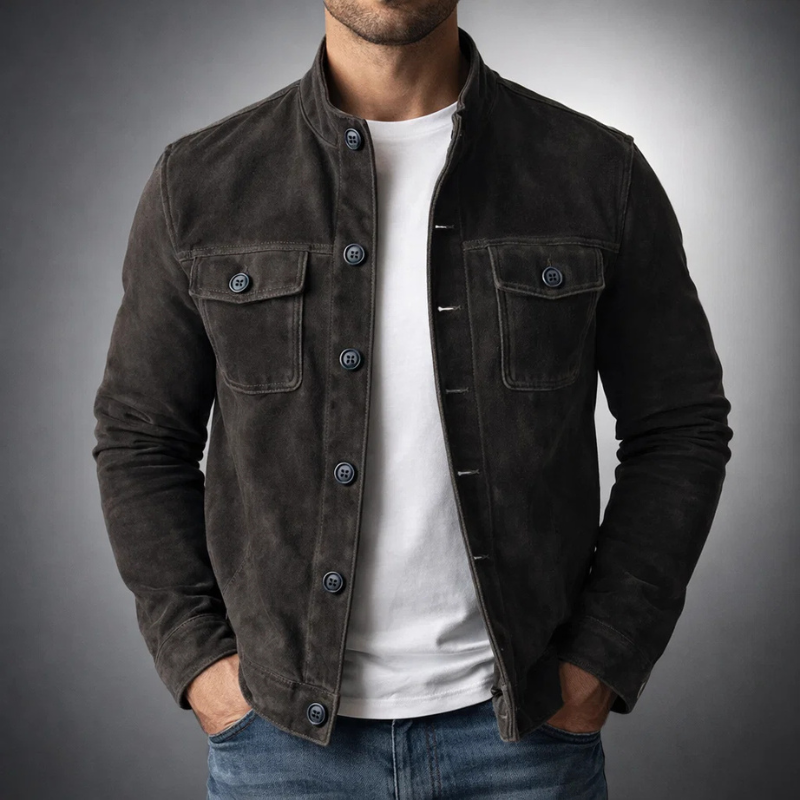 Wildlederglanz | Elegante Wildlederjacke