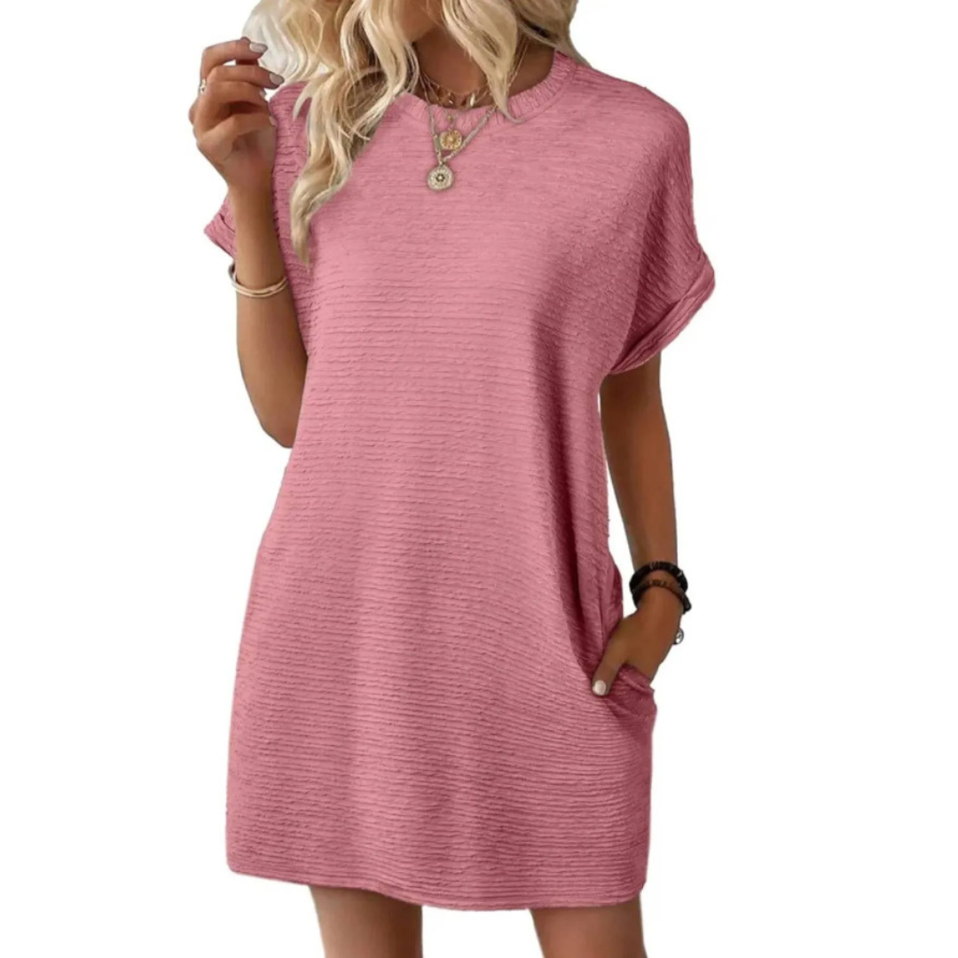 Ivaysommer | Minimalistisches Sommerkleid mit Rundhalsausschnitt