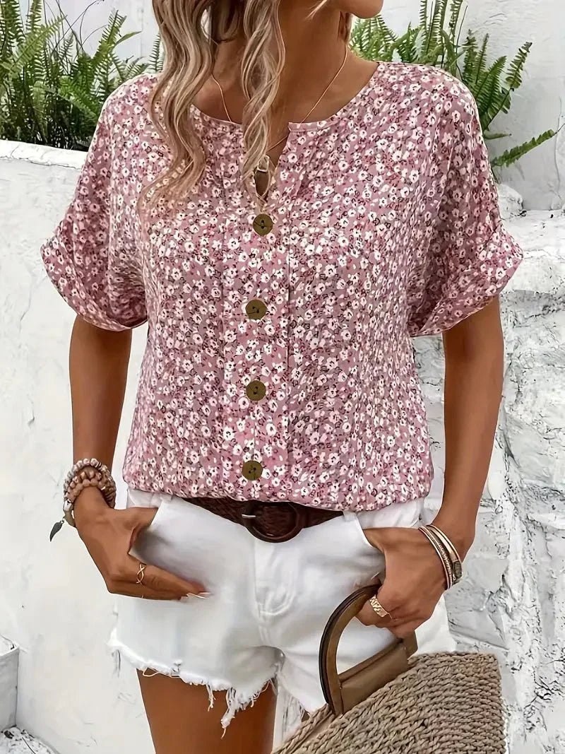 Wildblüte | Bluse mit Kragen