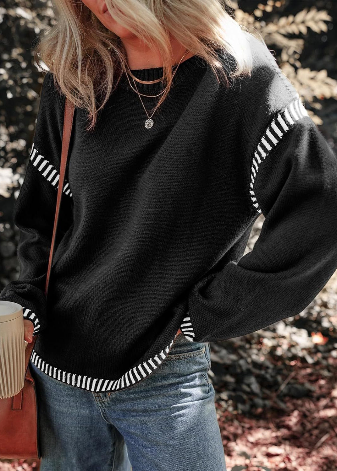 Kontrastspiel | Schicker Pullover