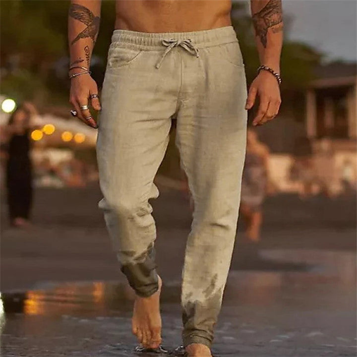 Strandbaumwolle | Lässige Herren Strandhose aus Baumwolle
