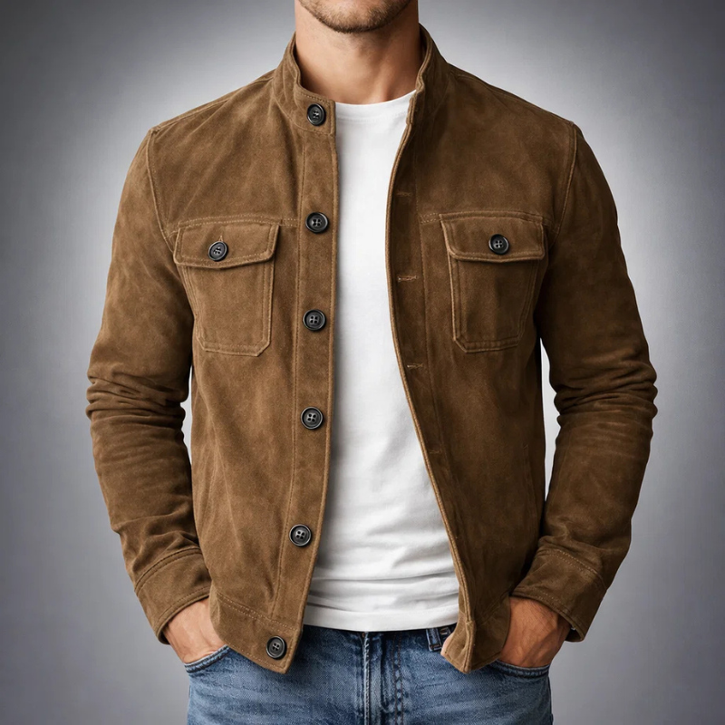 Wildlederglanz | Elegante Wildlederjacke