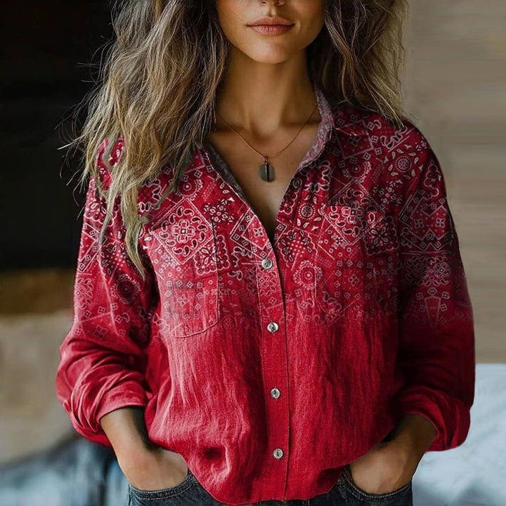 Retrodruck | Bedruckte Bluse