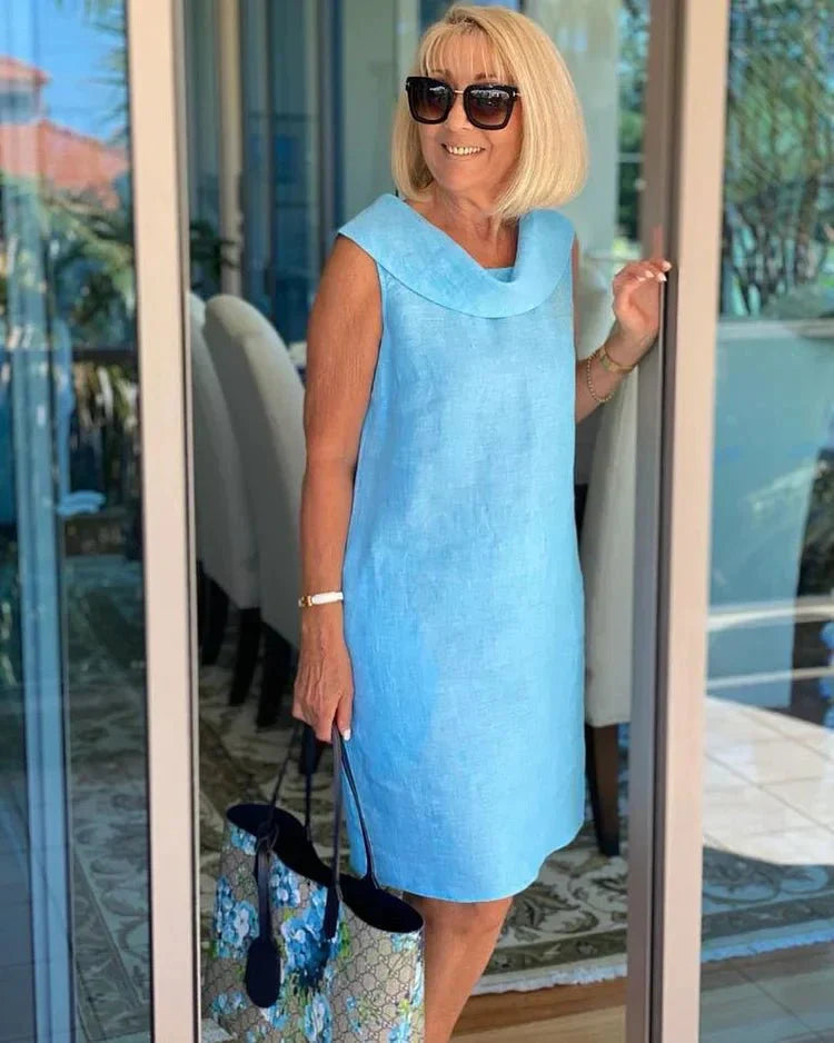 Lotusbrise | Leichtes Sommerkleid mit Rüschenkragen