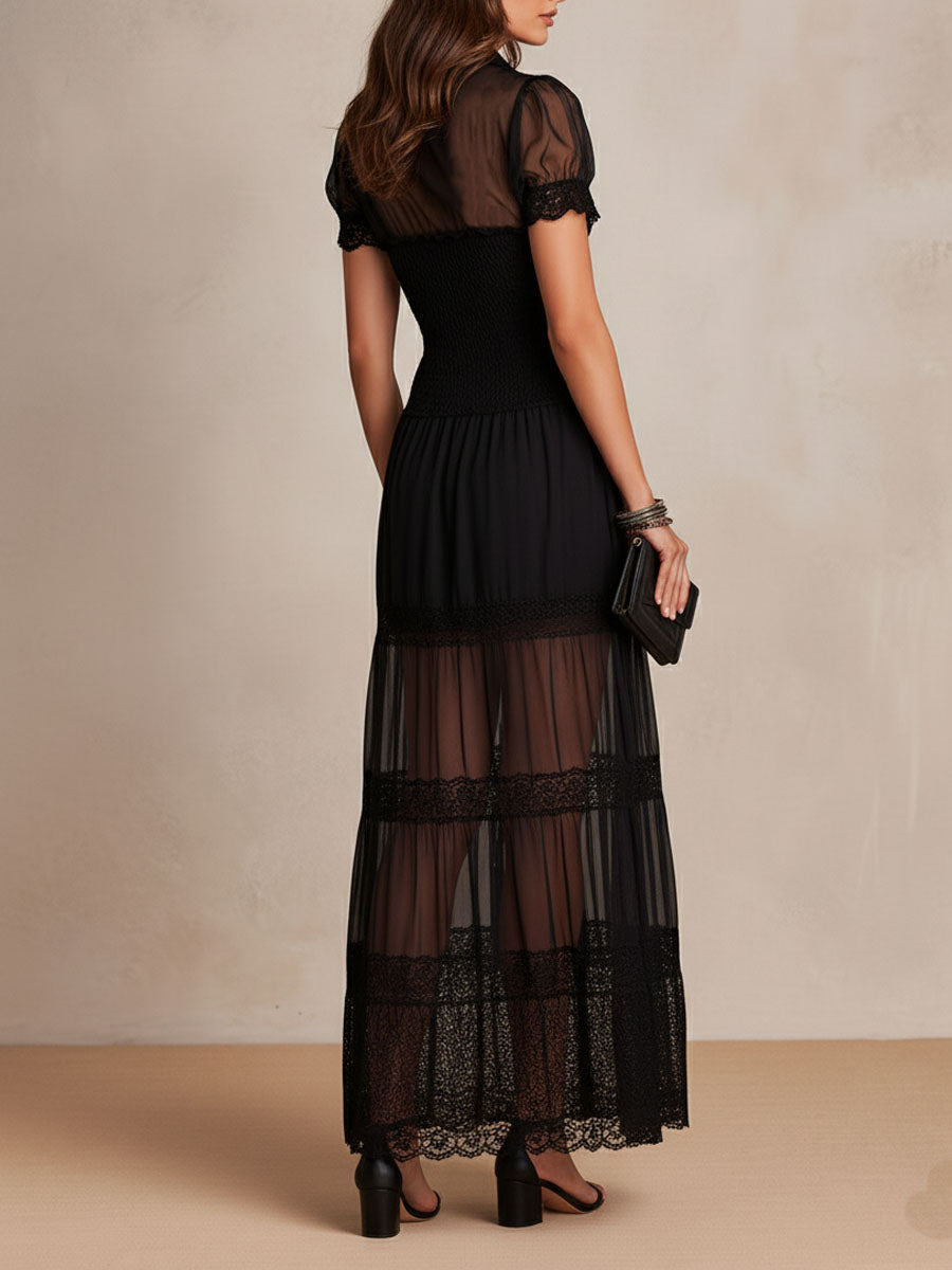 Gillian Boho-Maxikleid – Detailansicht