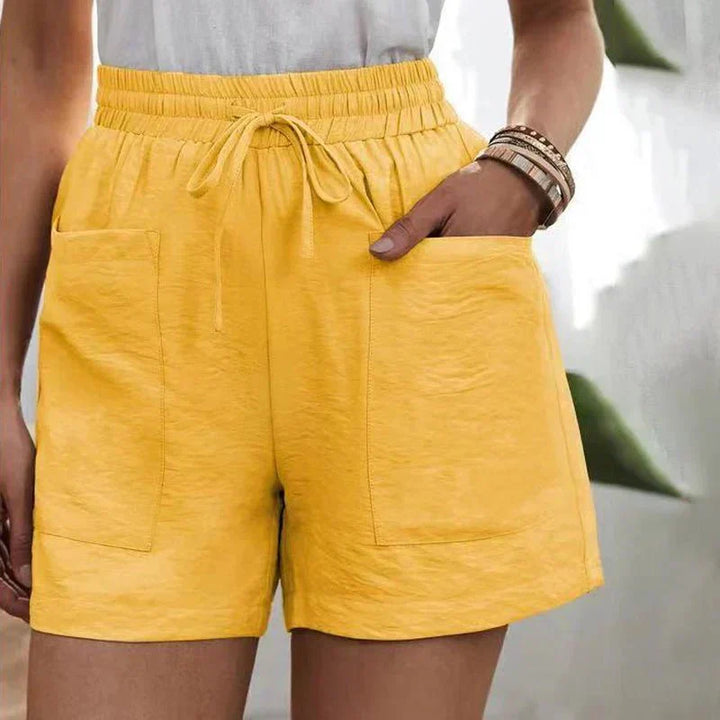 Leinenleicht | Legere Leinenmix-Shorts