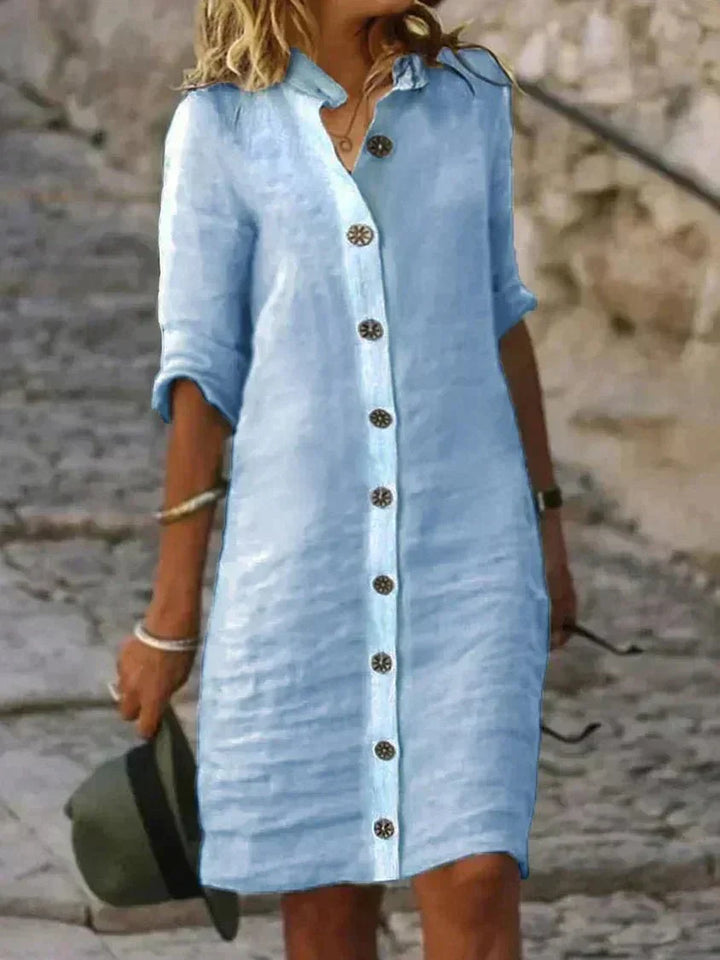 Komfortbrise | Legeres Hemdblusenkleid