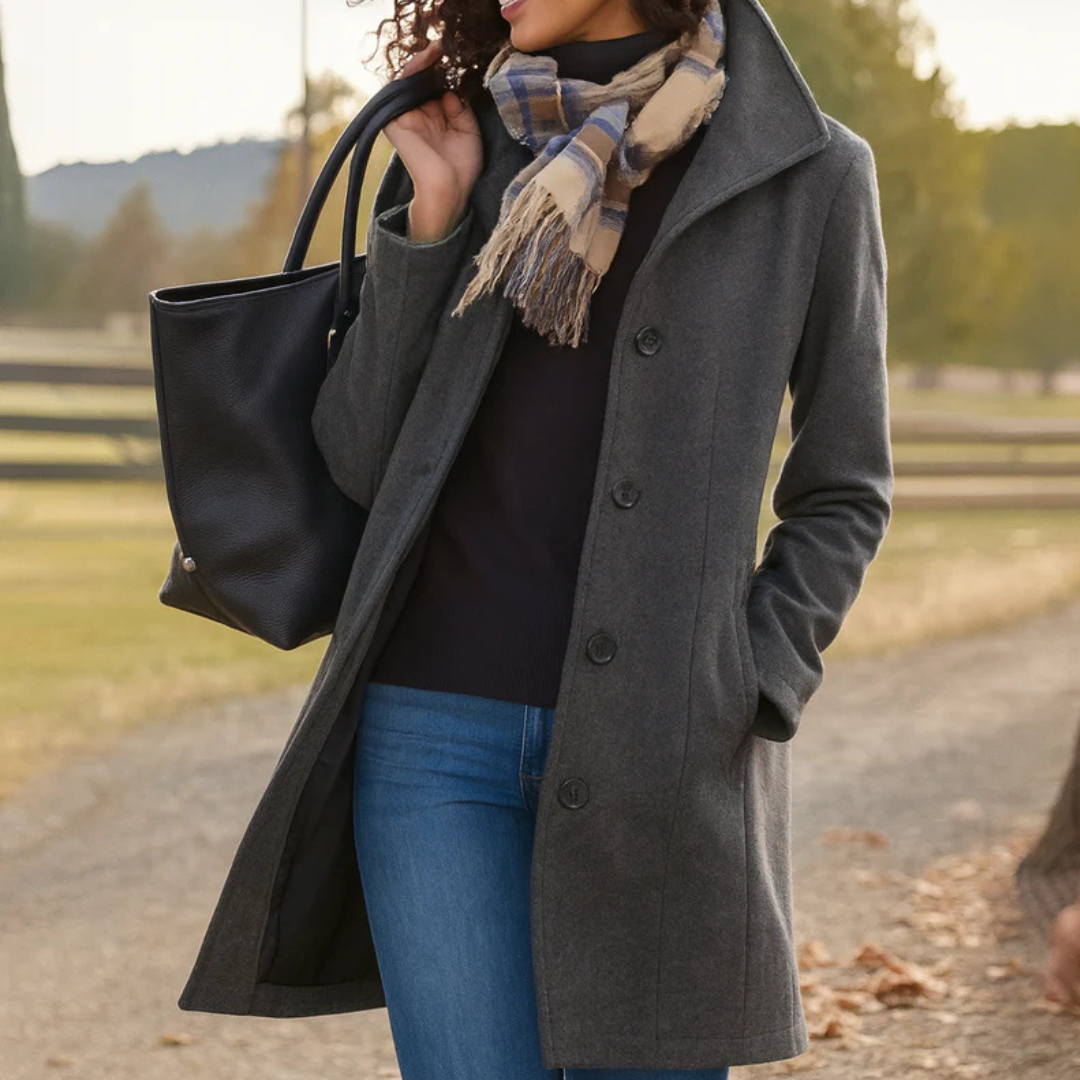 Serena Mantel in Grau