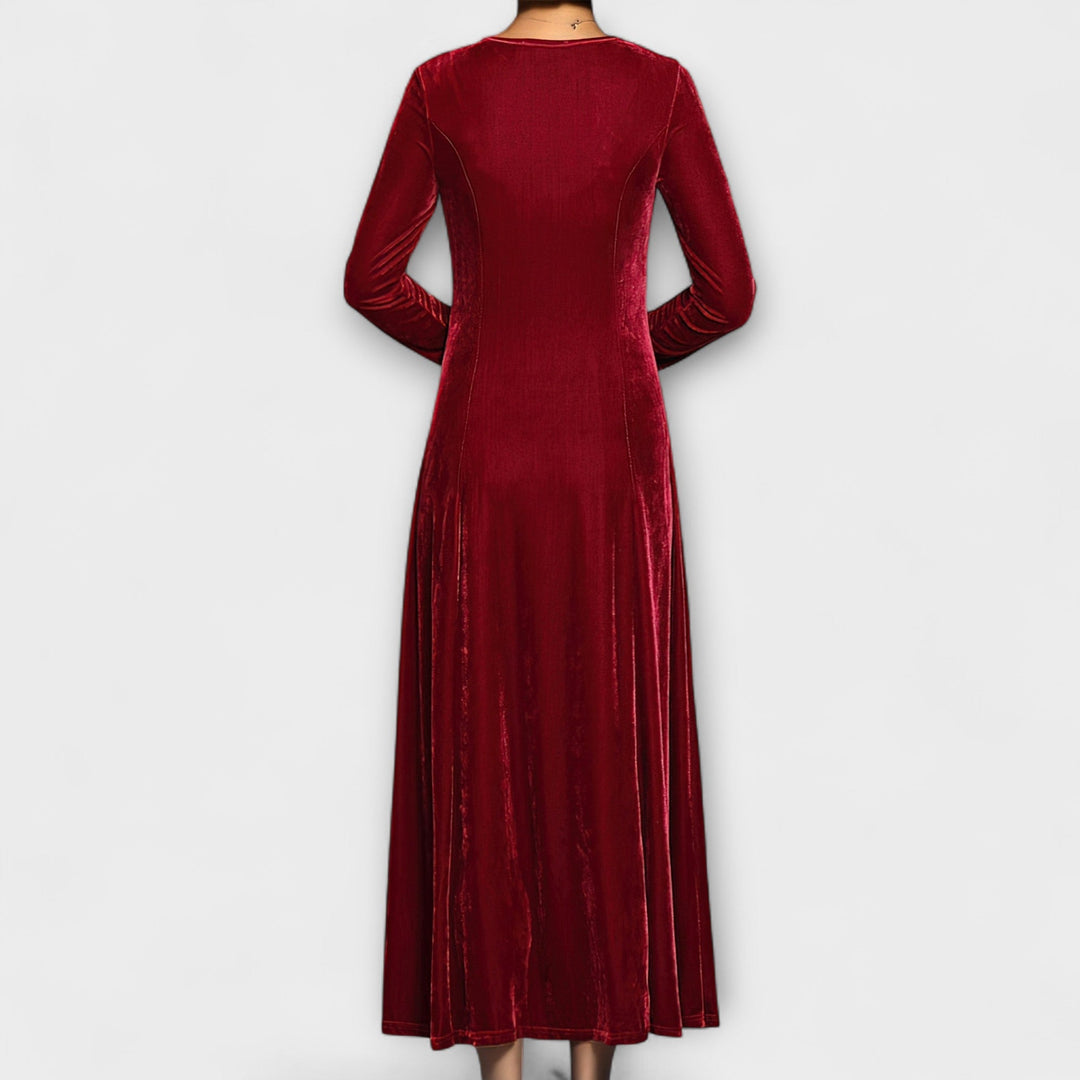 Marilousamt | Weiches Samtkleid