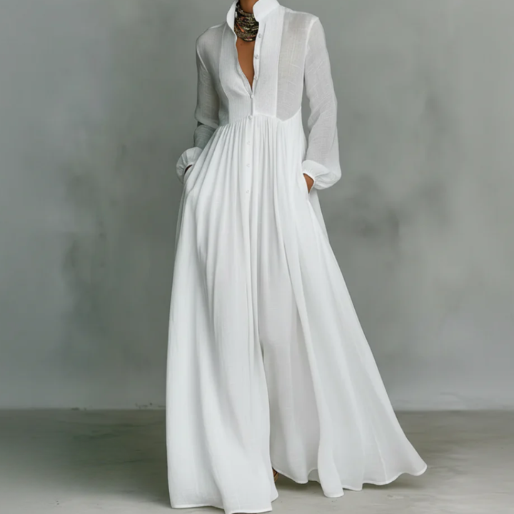 Gailbaumwolle | Essentielles Maxikleid aus Baumwolle