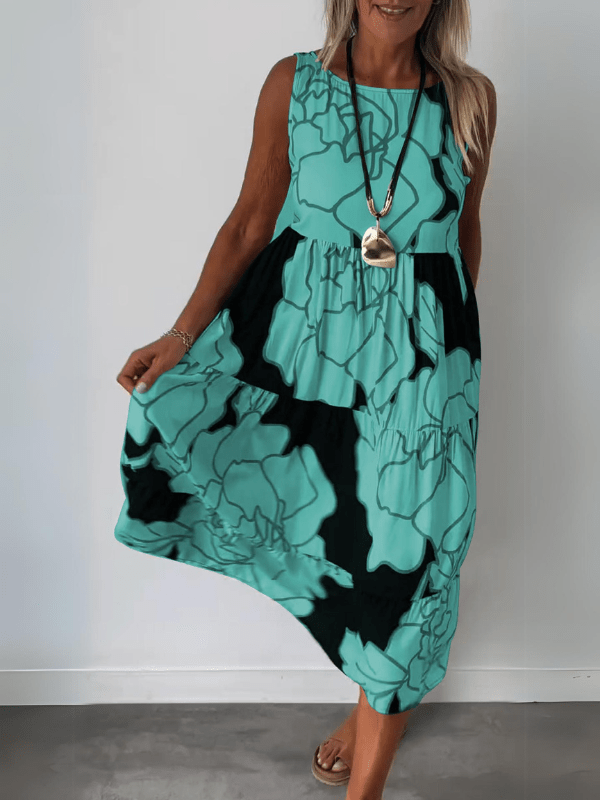 Blütenanmut | Elegantes Blumenkleid