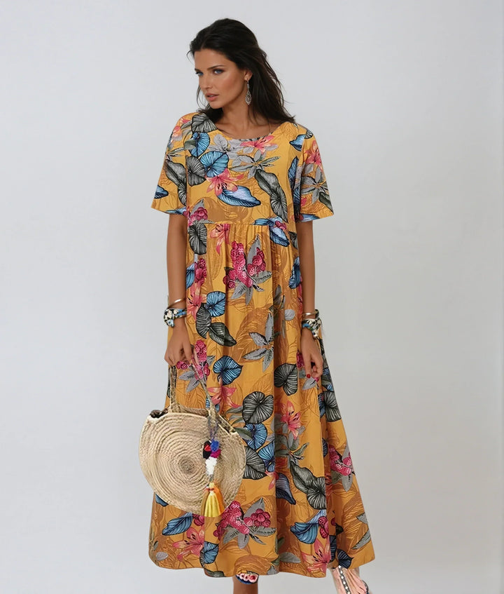 Gartenblüte | Blumenkleid mit Rüschenärmeln