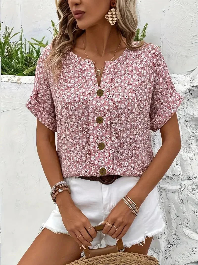 Wildblüte | Bluse mit Kragen