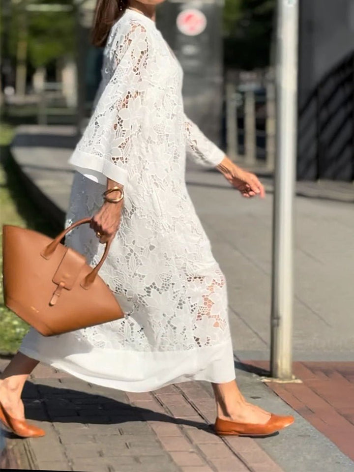 Spitzenleicht | Legeres Kleid mit Spitzendetails