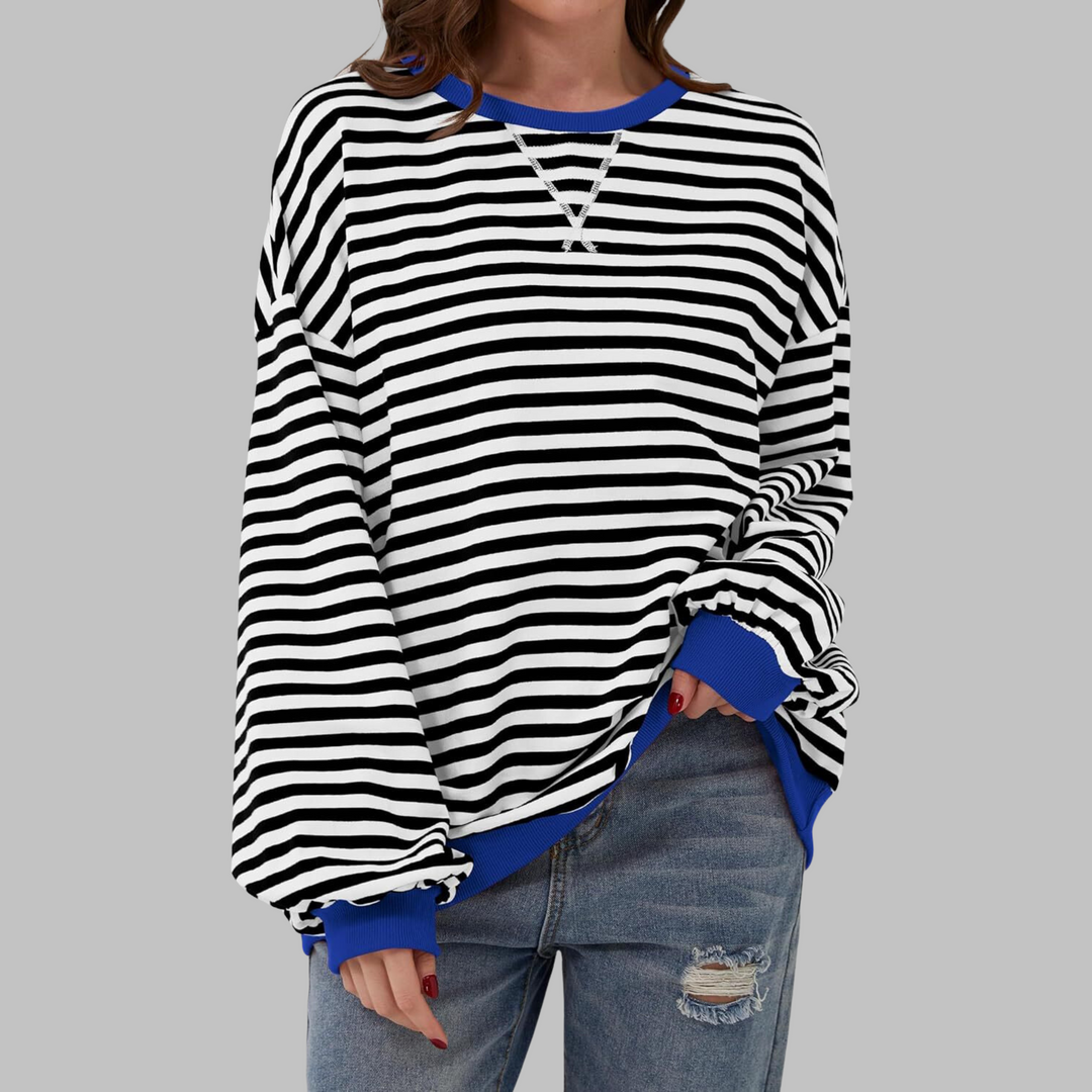 Alviro | Gestreiftes Komfort-Sweatshirt für jeden Tag