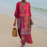 Musterreise | Fließendes Maxikleid mit Ethno-Muster
