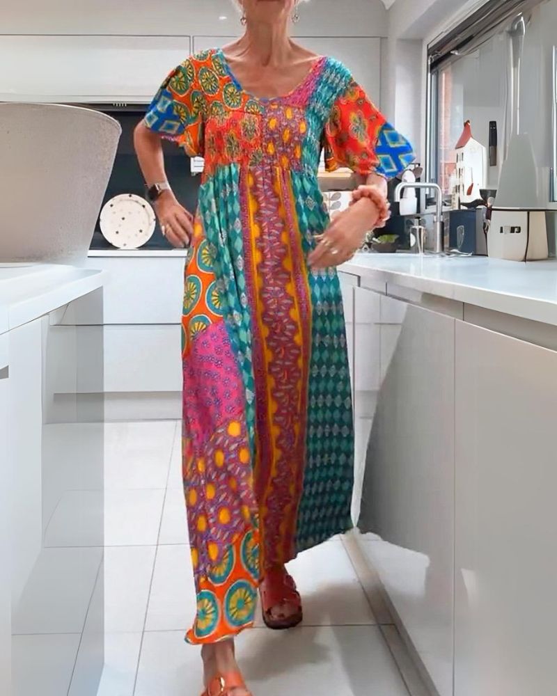 Ashboho | Buntes Bohemian-Kleid