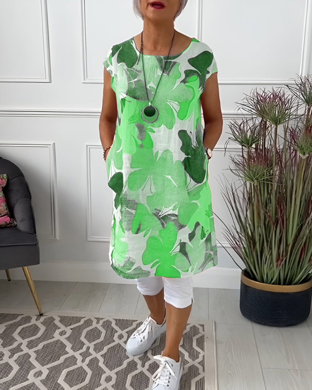 Blütenbluse | Legere Bluse mit Blumenprint