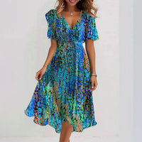 Saphirblau | Luftiges Midikleid