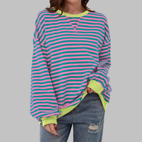 Alviro | Gestreiftes Komfort-Sweatshirt für jeden Tag