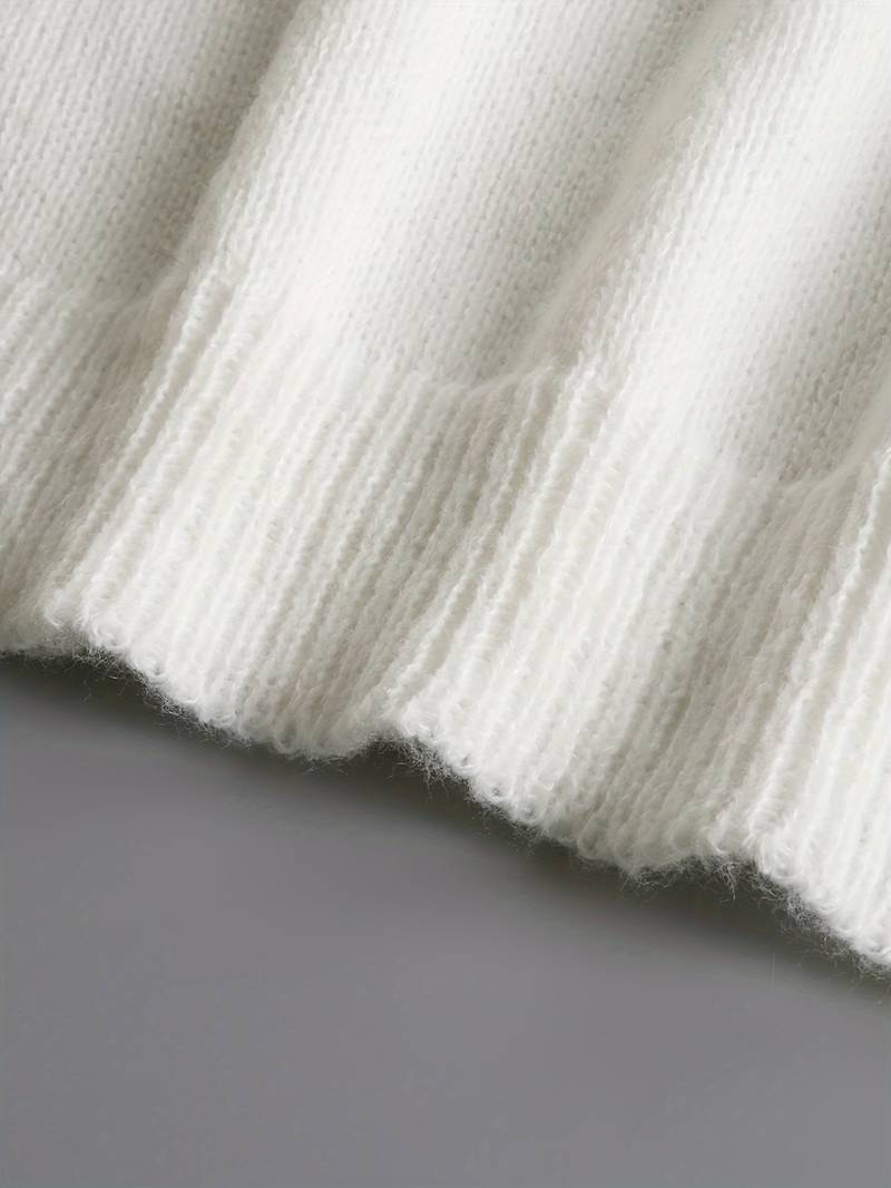 Knopfzeile | V-Ausschnitt Pullover