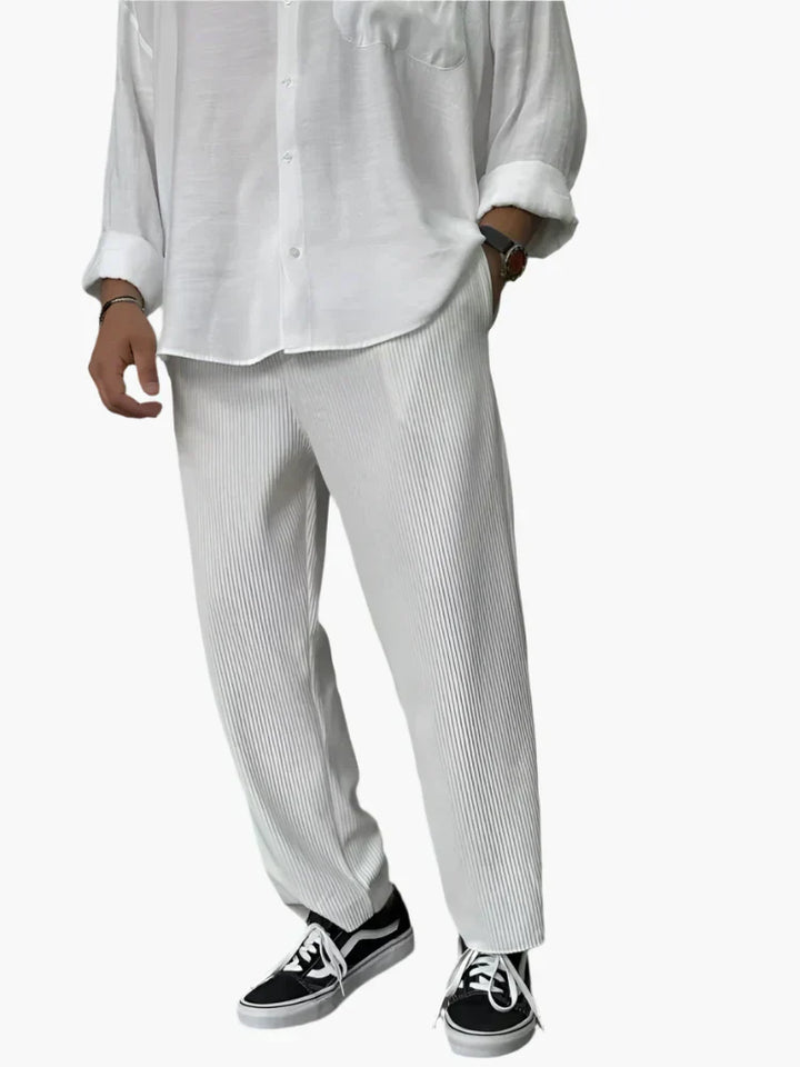 Plisseerelax | Herren Relax Fit Plissee Hose