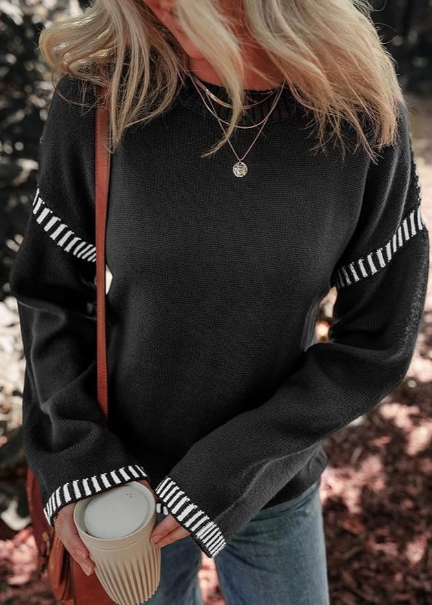 Kontrastspiel | Schicker Pullover