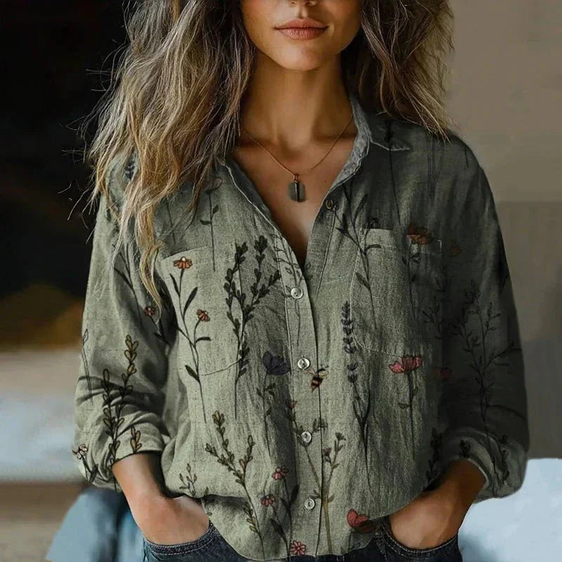 Retrodruck | Bedruckte Bluse