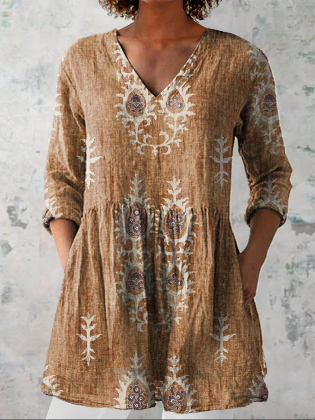 Elise Tunika-Bluse in Gelb