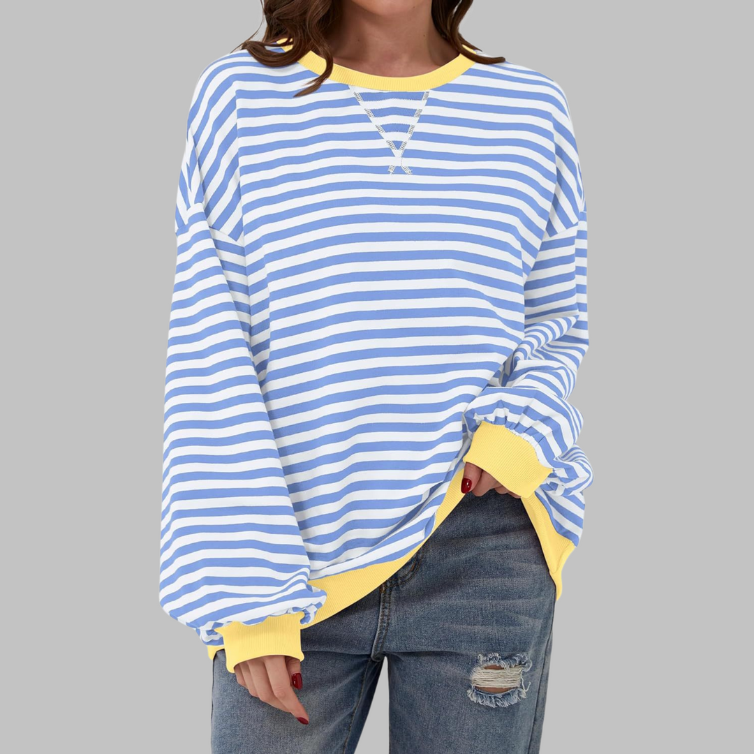 Alviro | Gestreiftes Komfort-Sweatshirt für jeden Tag