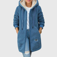 Kapuzenflausch | Damen-Fleecejacke