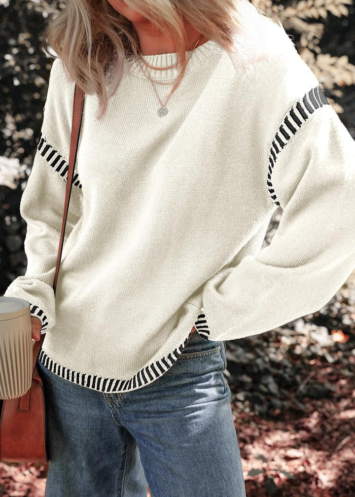 Kontrastspiel | Schicker Pullover