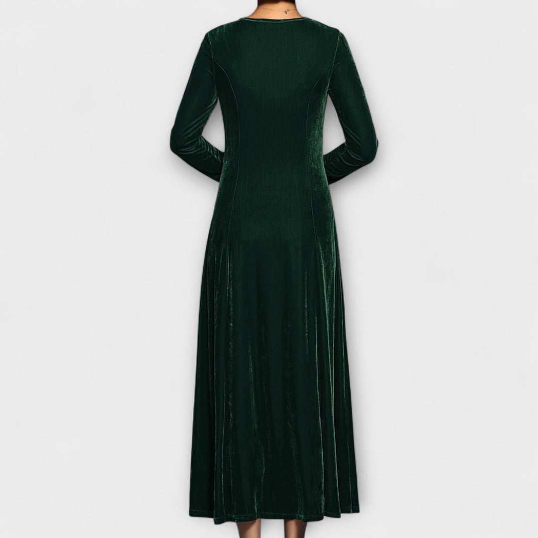 Marilousamt | Weiches Samtkleid