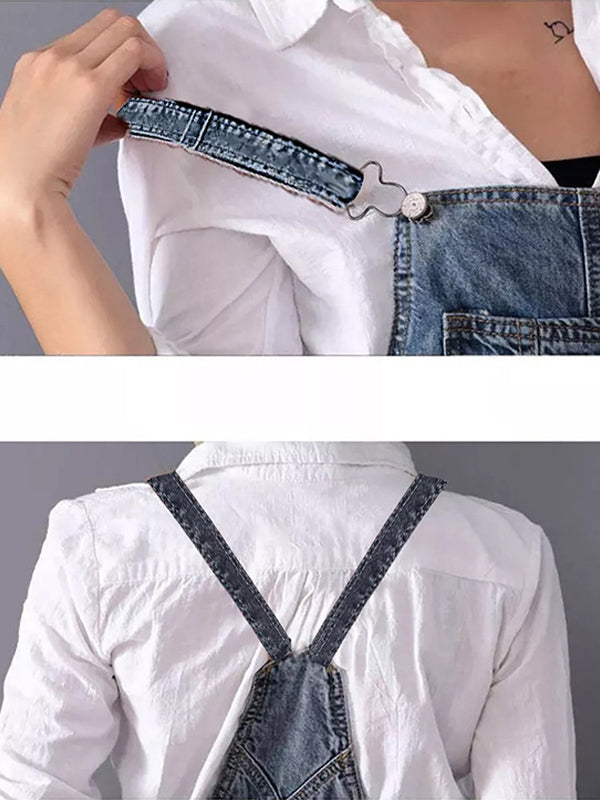 Fraylajeans | Abgenutztes Jeanskleid mit Schlitz Hinten