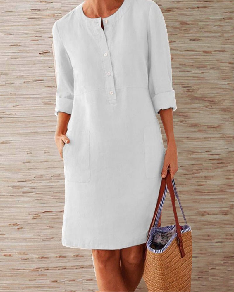 Knopfcharme | Zeitlos schickes Kleid