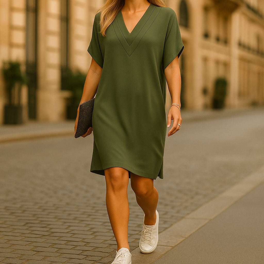 Opheliawickel | Elegantes Wickelkleid mit V-Ausschnitt