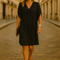 Opheliawickel | Elegantes Wickelkleid mit V-Ausschnitt
