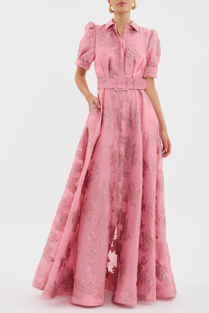 Aria Kleid in Rosa – Vorderansicht