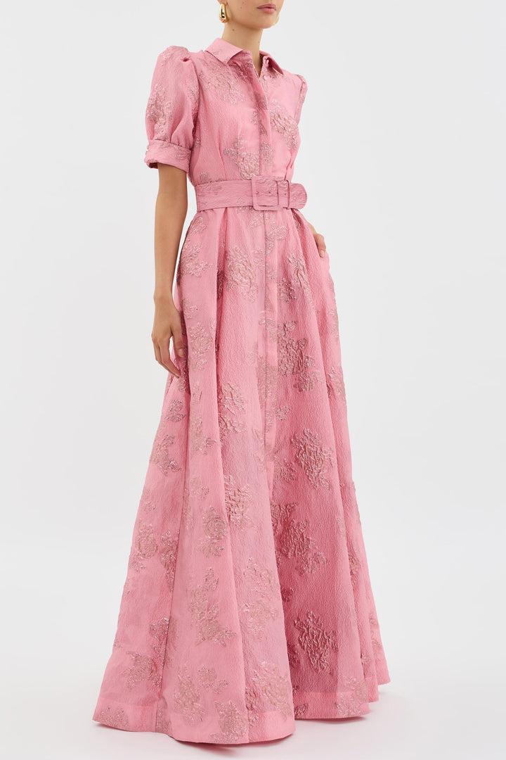 Aria Kleid in Rosa – Seitenansicht