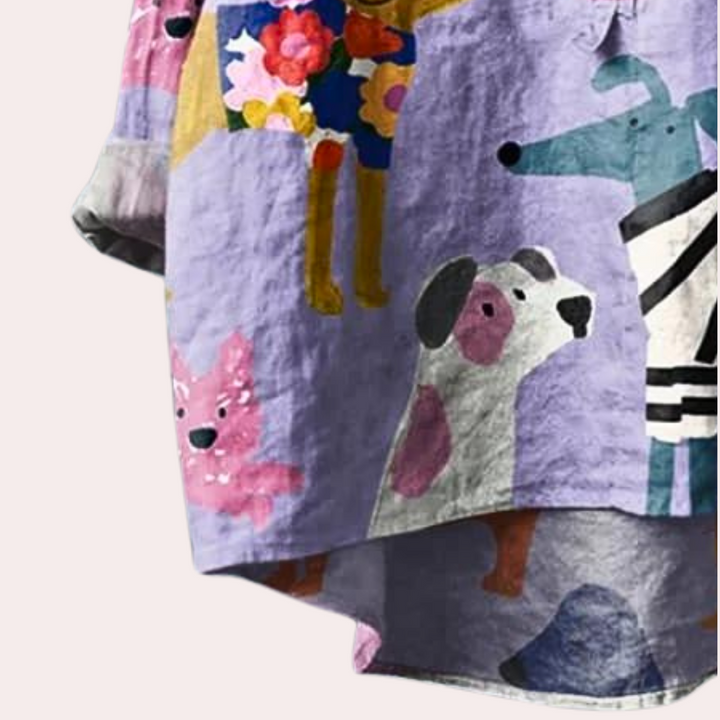 Calira | Verspielte Print-Bluse