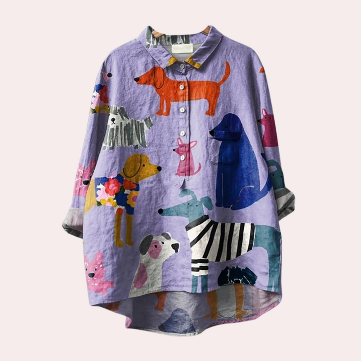 Calira | Verspielte Print-Bluse