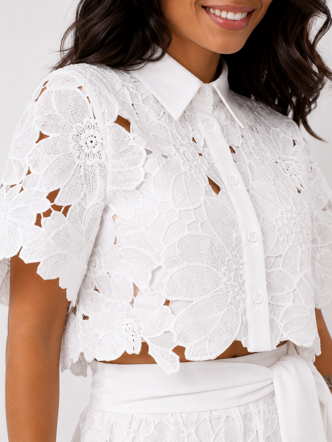 Manon Zweiteiliges Set – Detailansicht Spitze