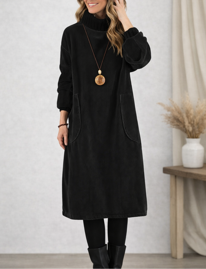 Jennyroll | Rollkragen-Midikleid