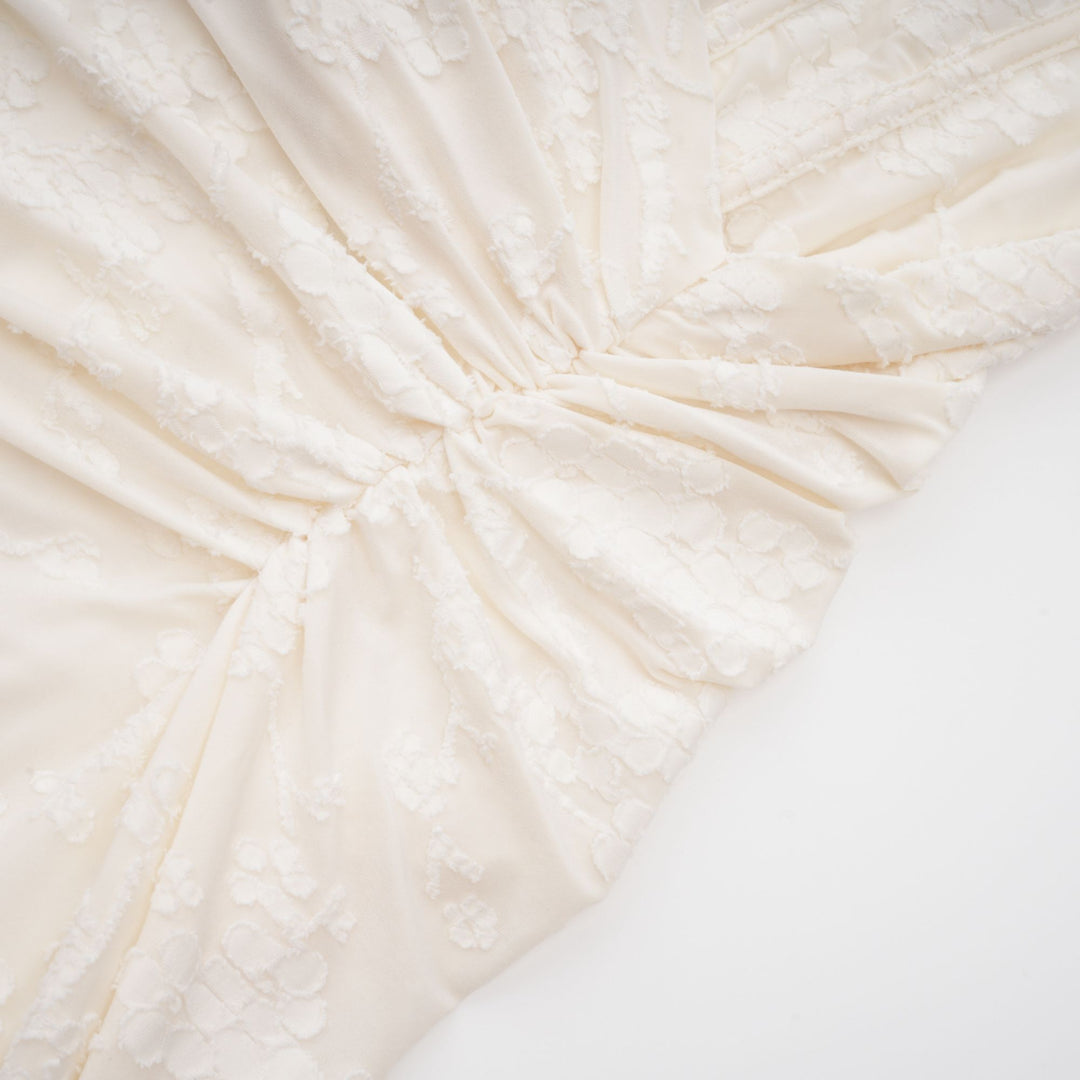 Jacquard-Traum | Elegantes Maxikleid mit Blumenmuster